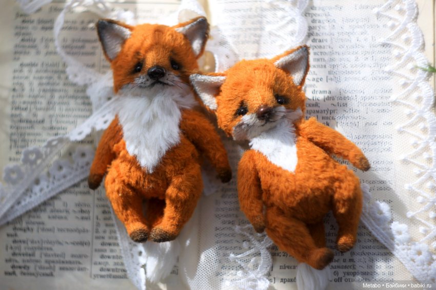 Лисята с петушками — Авторские мишки Тедди и друзья: фото (фото 3)