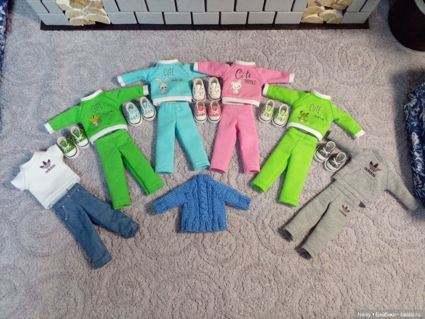 Одежда и обувь для кукол Паола Рейна мини (фото 5)