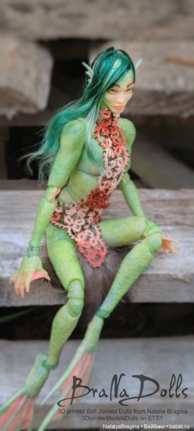 Русал мальчик Арвэн — Авторские шарнирные куклы своими руками: лепка (фото 7)