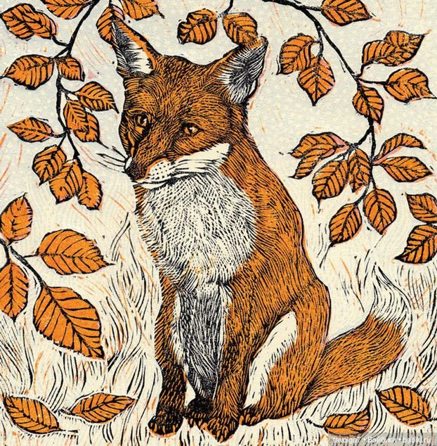 Клубки и вязание в осенних тонах