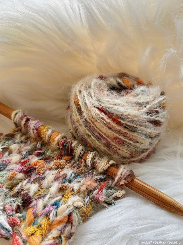 Клубки и вязание в осенних тонах (фото 3)