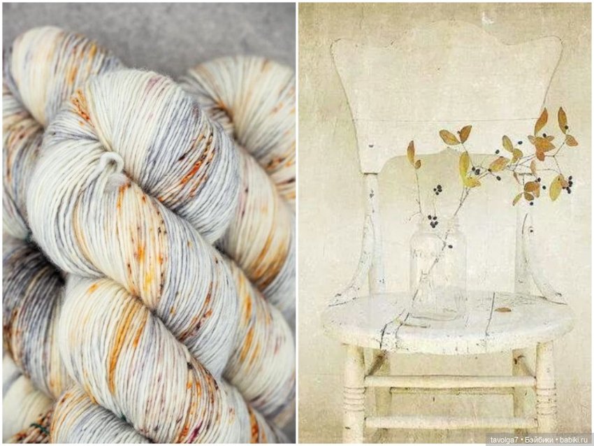 Клубки и вязание в осенних тонах (фото 2)