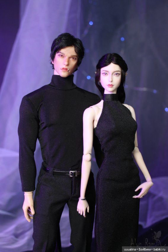 Влюбленные.❤Инфернальная парочка🖤 ООАК моего авторства. Видео + фото