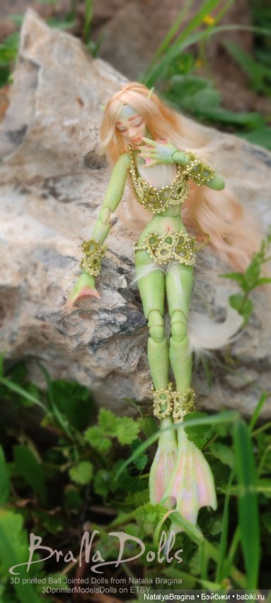 Русалка Риннон — Авторские шарнирные куклы своими руками: лепка