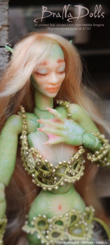 Русалка Риннон — Авторские шарнирные куклы своими руками: лепка