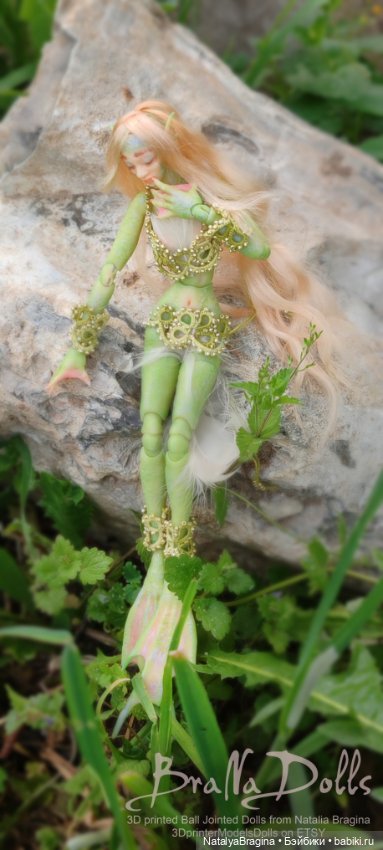 Русалка Риннон — Авторские шарнирные куклы своими руками: лепка (фото 9)