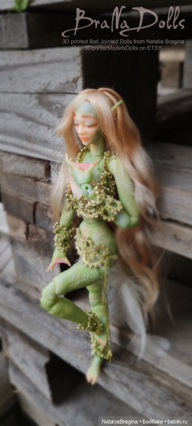 Русалка Риннон — Авторские шарнирные куклы своими руками: лепка (фото 6)
