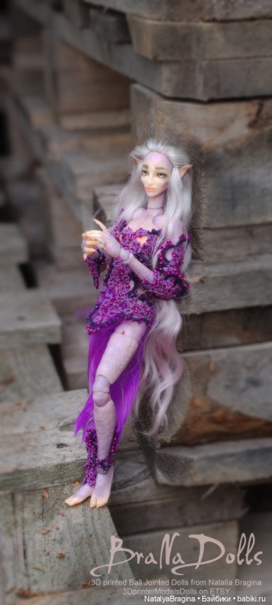 Темный Эльф Ведьма Афи — Авторские шарнирные куклы своими руками: лепка (фото 7)