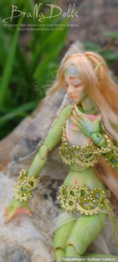 Русалка Риннон — Авторские шарнирные куклы своими руками: лепка