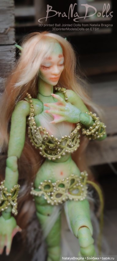 Русалка Риннон — Авторские шарнирные куклы своими руками: лепка (фото 8)