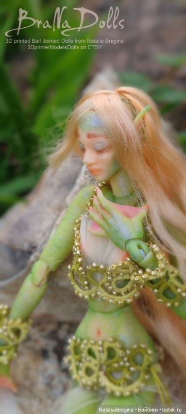 Русалка Риннон — Авторские шарнирные куклы своими руками: лепка (фото 10)