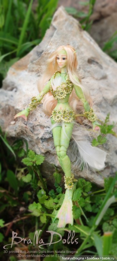 Русалка Риннон — Авторские шарнирные куклы своими руками: лепка (фото 5)