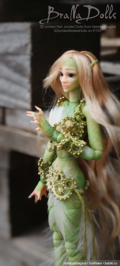 Русалка Риннон — Авторские шарнирные куклы своими руками: лепка (фото 2)