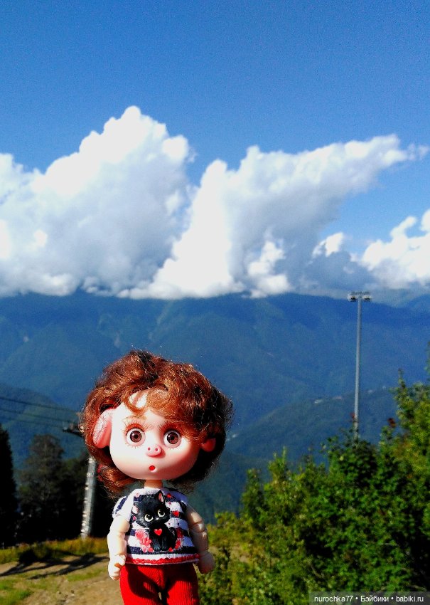 Про Нафочку. Прогулка в облаках. Красная поляна