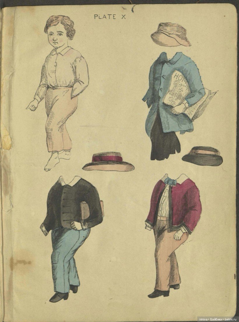 Бумажные куклы — Антикварные игрушки и домики: елочные украшения (фото 8)