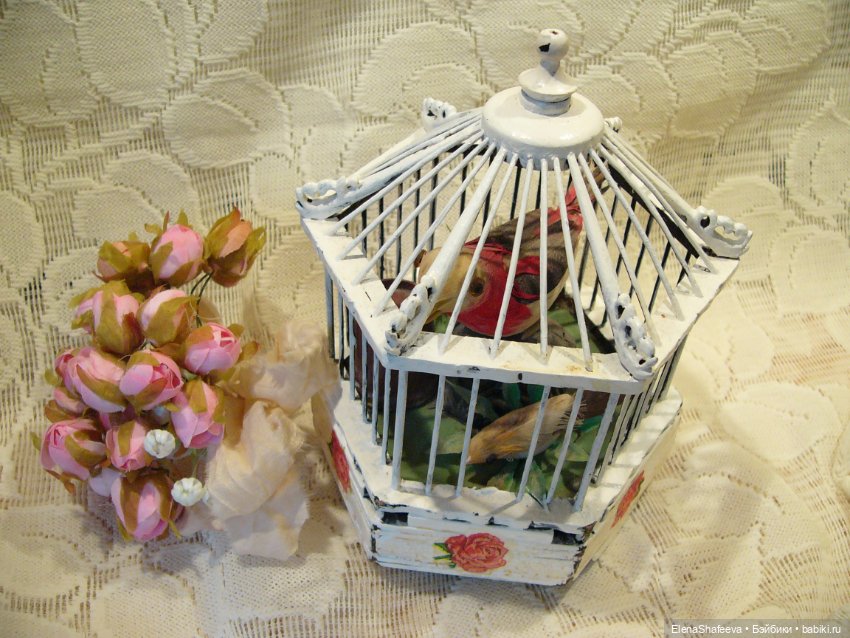 Винтажная клетка с птичками. Как я люблю такие штучки