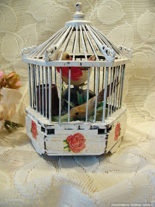 Винтажная клетка с птичками. Как я люблю такие штучки (фото 9)