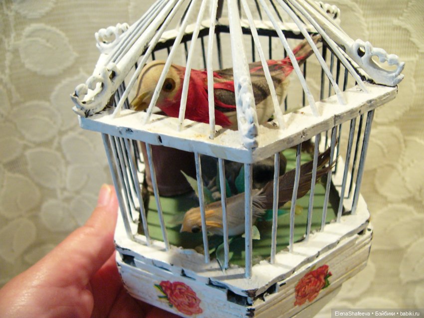 Винтажная клетка с птичками. Как я люблю такие штучки (фото 5)