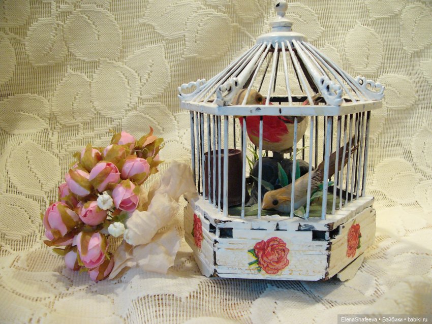 Винтажная клетка с птичками. Как я люблю такие штучки (фото 2)