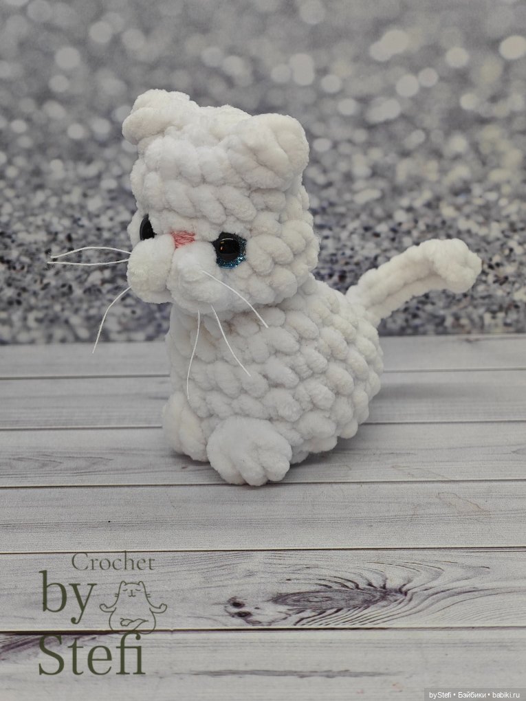 Плюшевый котик — Вязаные игрушки и амигуруми: крючком (фото 5)