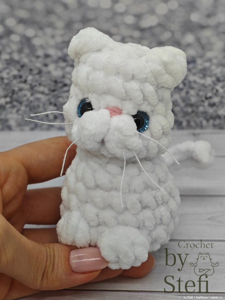 Плюшевый котик — Вязаные игрушки и амигуруми: крючком (фото 8)