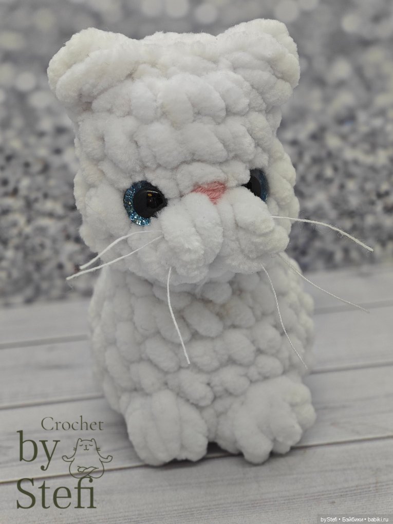 Плюшевый котик — Вязаные игрушки и амигуруми: крючком (фото 7)