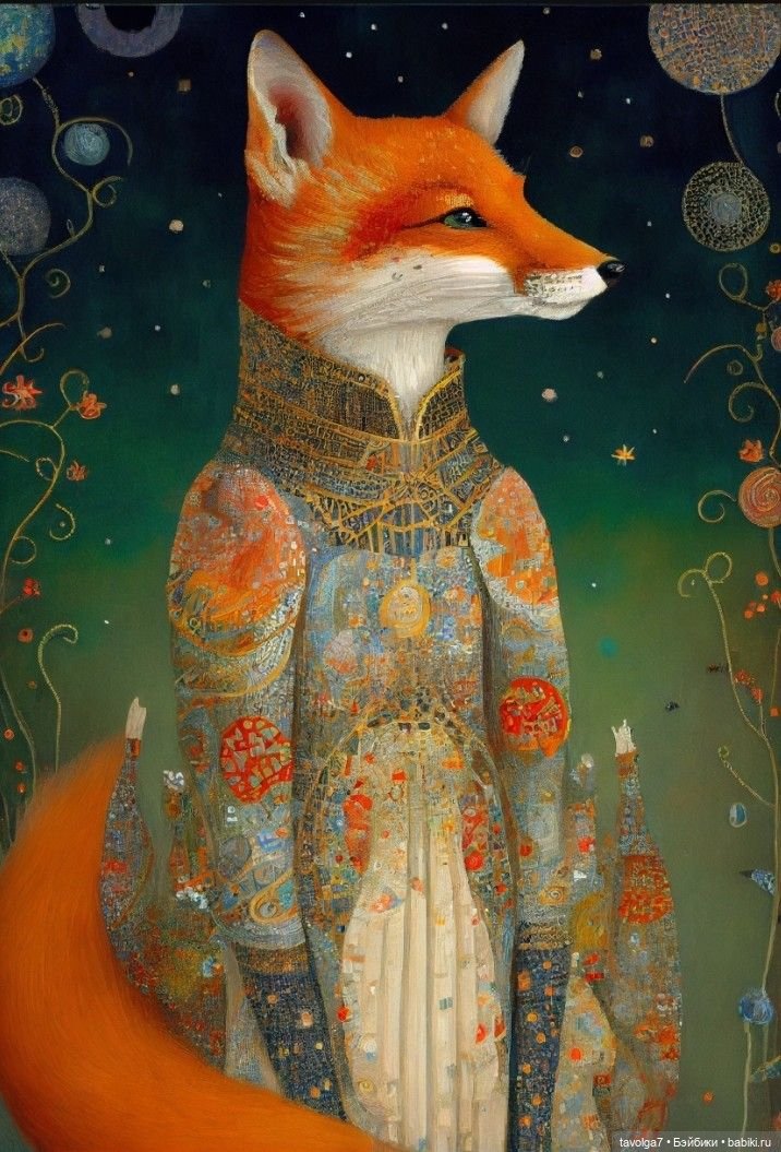 Осень-Лиса в цвете и украшениях (фото 2)