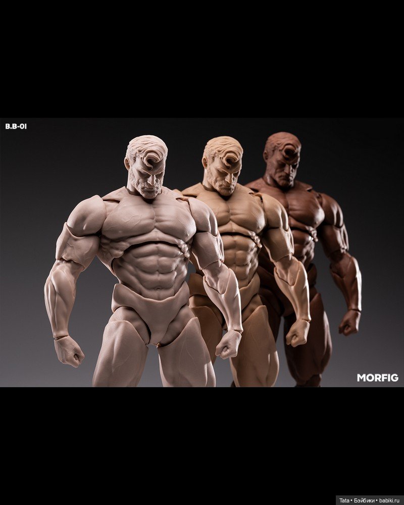 MORFIG - линейка фигурок неокрашенных мужских тел (фото 3)