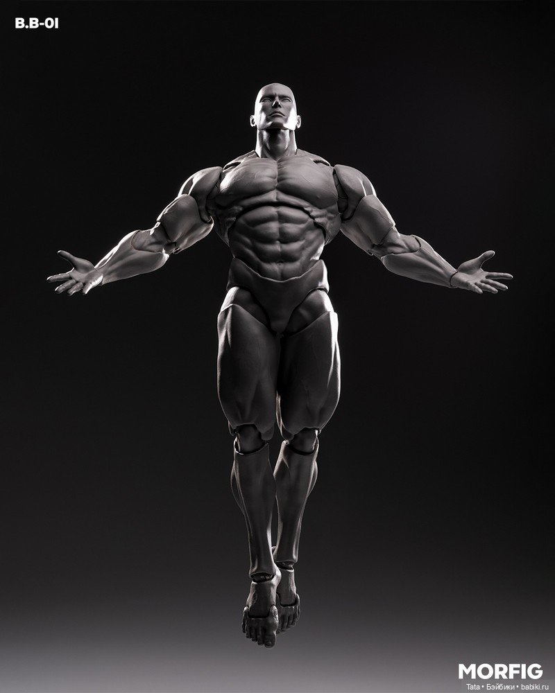 MORFIG - линейка фигурок неокрашенных мужских тел (фото 8)