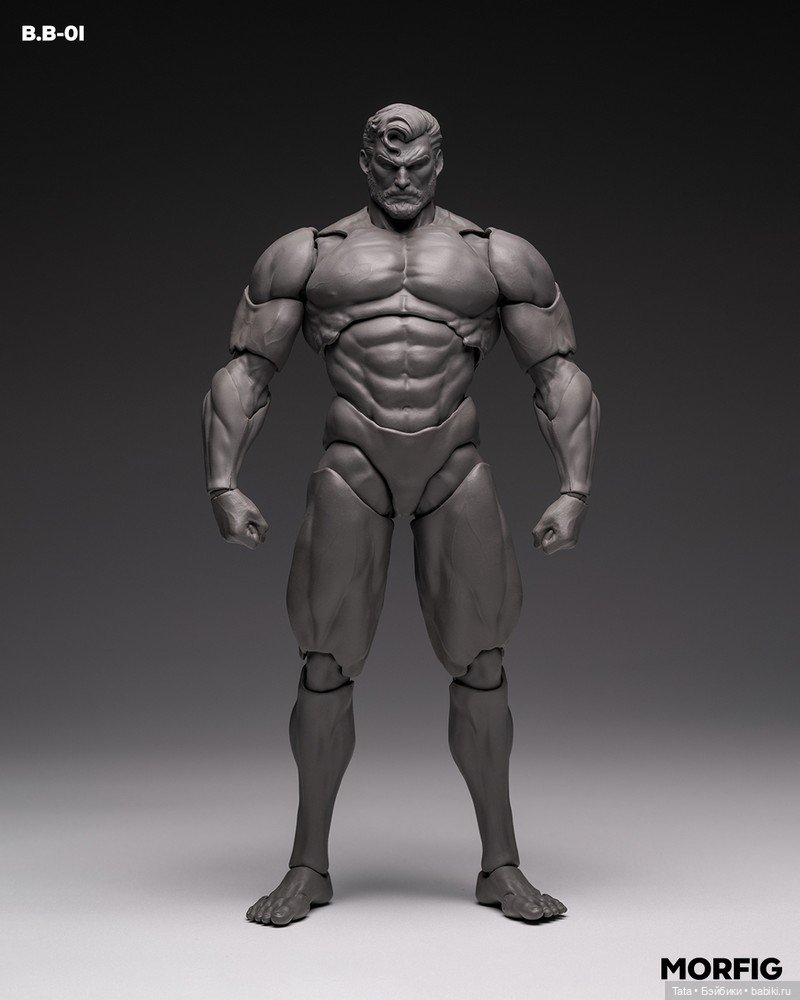 MORFIG - линейка фигурок неокрашенных мужских тел (фото 4)