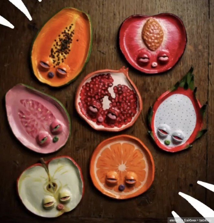 Фрукты из керамики от Ankel Designs (фото 5)