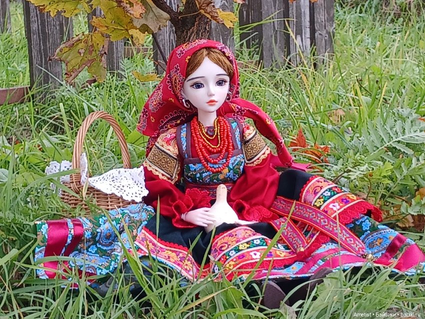 Праздничный девичий рязанский костюм для 1/3 (фото 7)