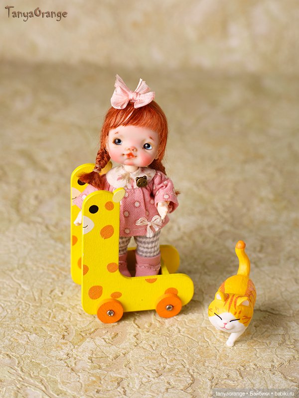 Малышка на теле мини YMY — Авторские миниатюрные куклы: лепка (фото 4)