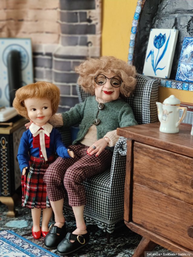 Римма Абрамовна и внучка — Авторские куклы BJD (БЖД) у нас дома: фото