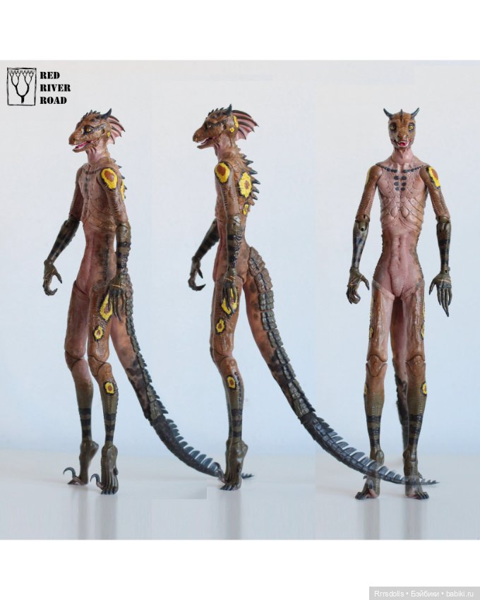 Ящер-Рыбак — Авторские шарнирные куклы своими руками: лепка