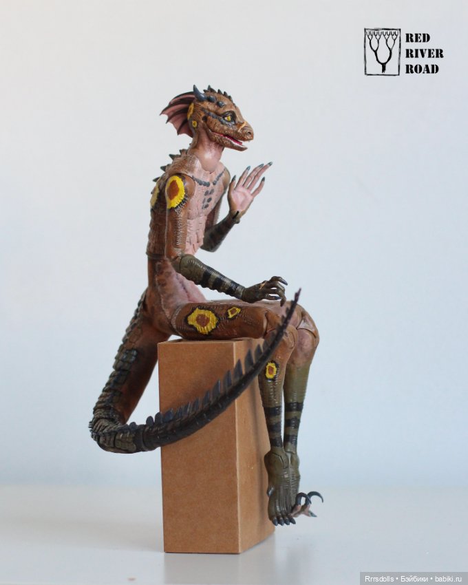 Ящер-Рыбак — Авторские шарнирные куклы своими руками: лепка (фото 9)