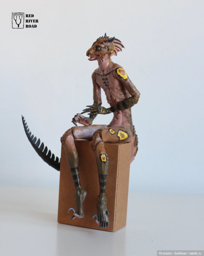 Ящер-Рыбак — Авторские шарнирные куклы своими руками: лепка (фото 7)