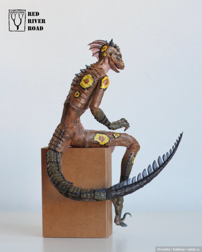 Ящер-Рыбак — Авторские шарнирные куклы своими руками: лепка (фото 6)