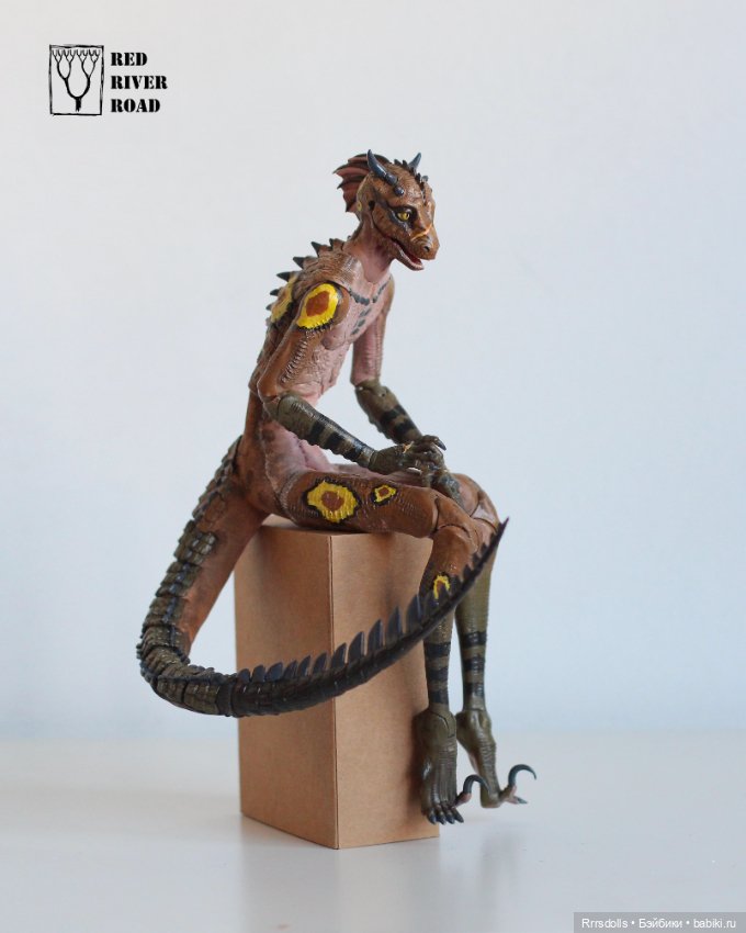 Ящер-Рыбак — Авторские шарнирные куклы своими руками: лепка (фото 8)