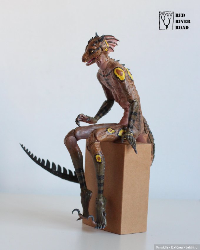 Ящер-Рыбак — Авторские шарнирные куклы своими руками: лепка (фото 5)