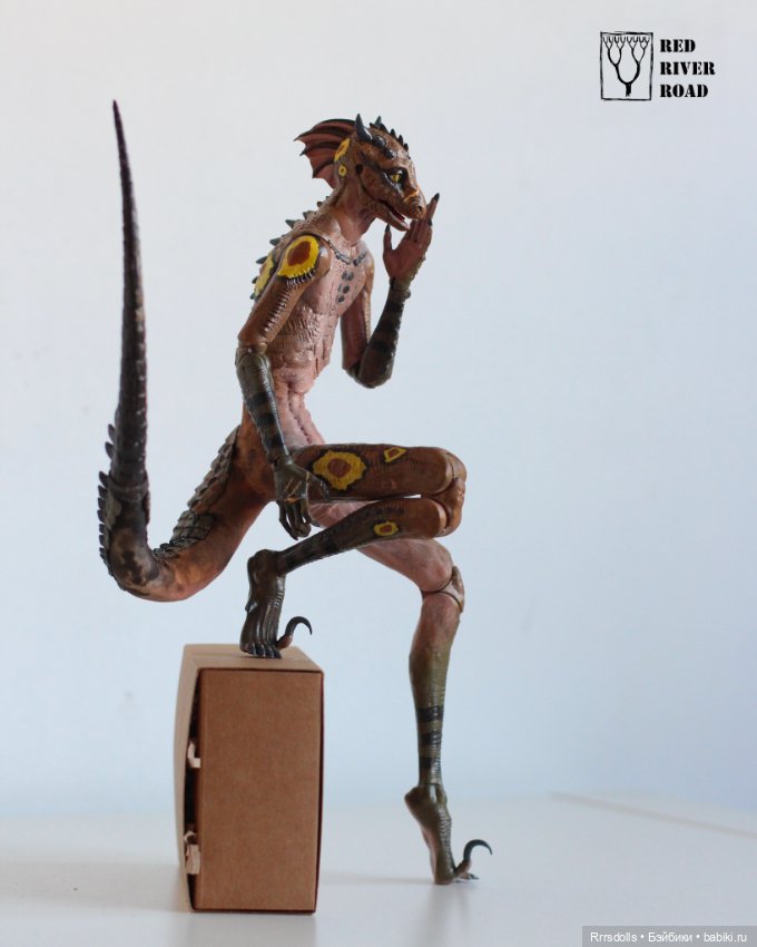 Ящер-Рыбак — Авторские шарнирные куклы своими руками: лепка (фото 2)