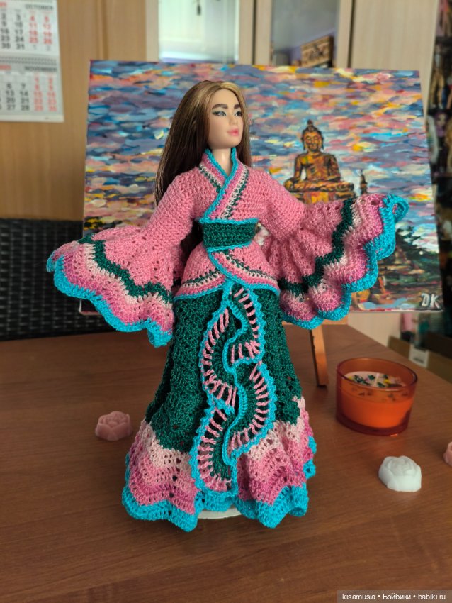 Азиатская красавица — Одежда и обувь для кукол своими руками: фото (фото 5)