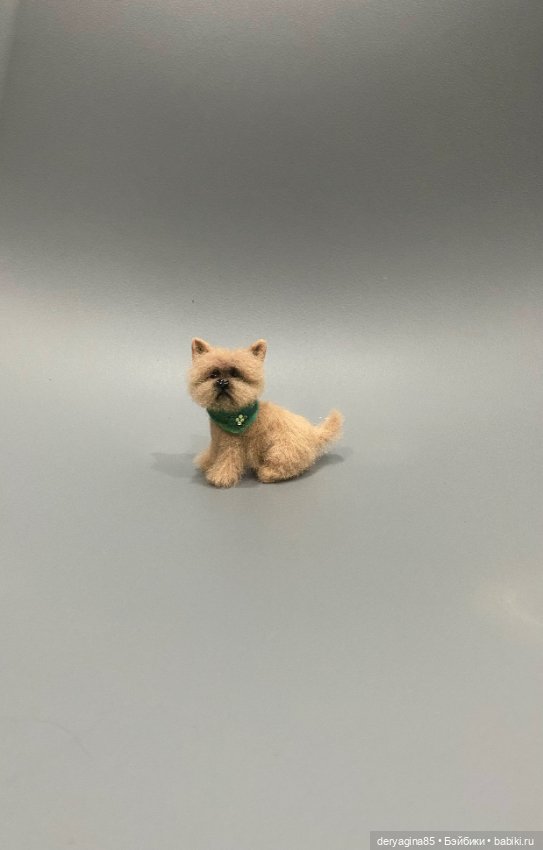 Пёсель Бобик — Валяные игрушки из шерсти: сухое валяние (фото 4)