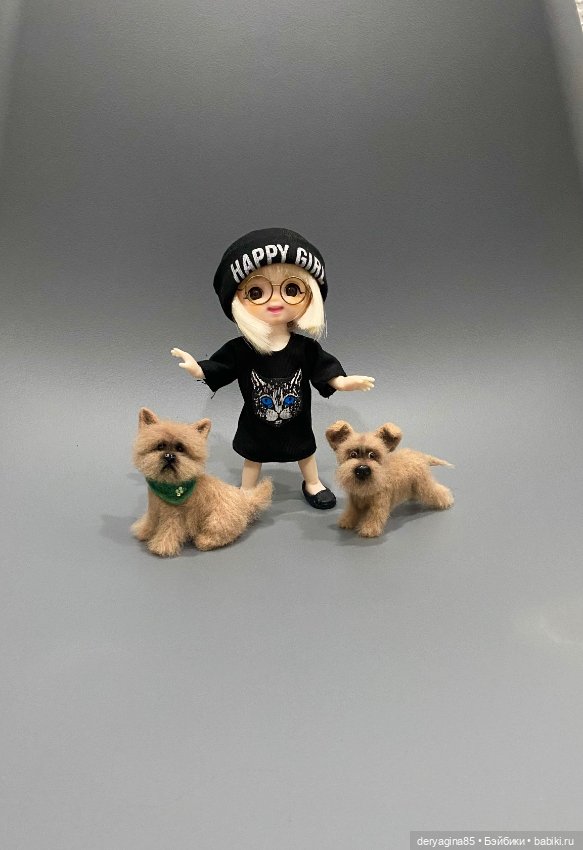 Пёсель Бобик — Валяные игрушки из шерсти: сухое валяние (фото 7)