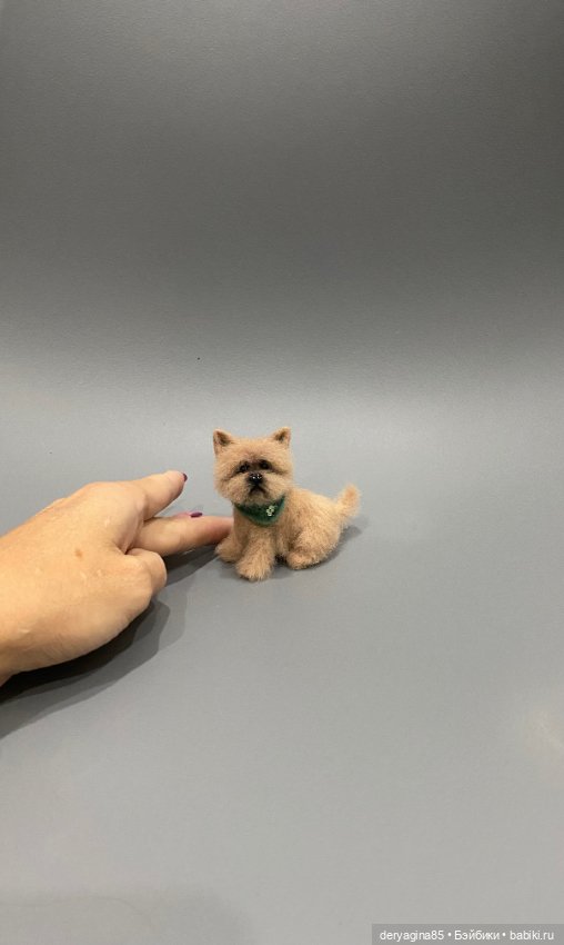 Пёсель Бобик — Валяные игрушки из шерсти: сухое валяние (фото 3)