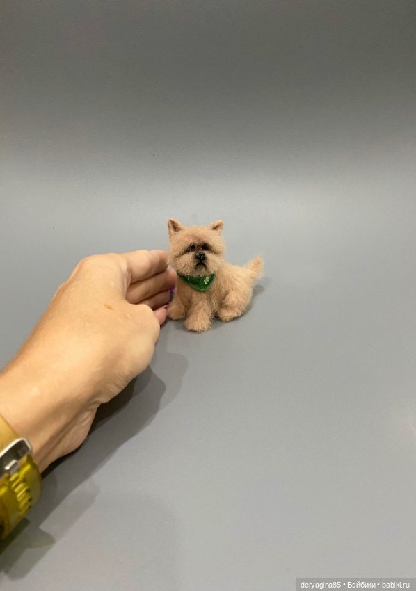 Пёсель Бобик — Валяные игрушки из шерсти: сухое валяние (фото 9)