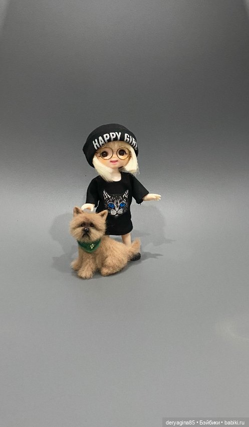 Пёсель Бобик — Валяные игрушки из шерсти: сухое валяние (фото 6)