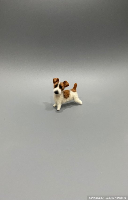 Джек Рассел терьер — Валяные игрушки из шерсти: сухое валяние (фото 6)
