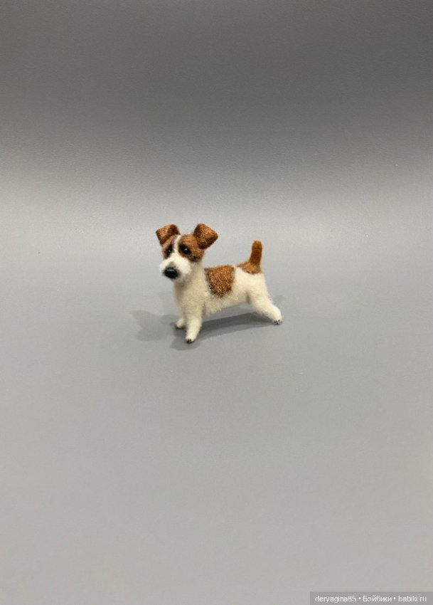 Джек Рассел терьер — Валяные игрушки из шерсти: сухое валяние (фото 7)