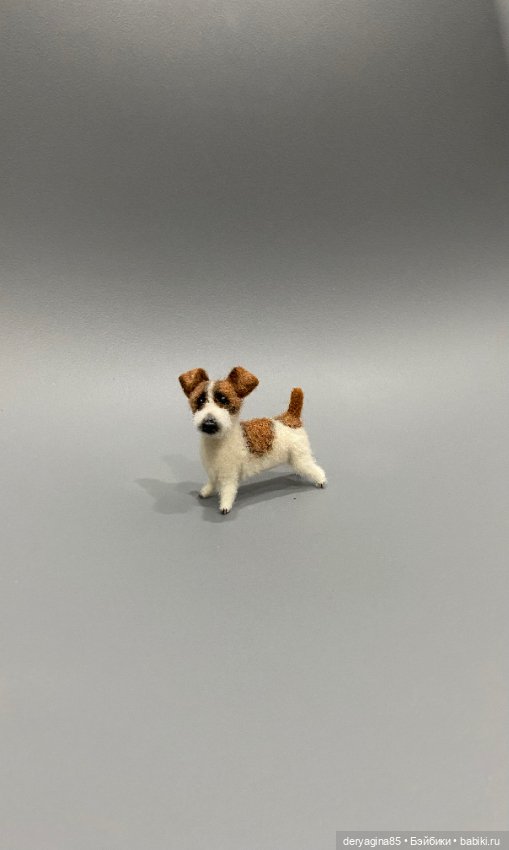 Джек Рассел терьер — Валяные игрушки из шерсти: сухое валяние